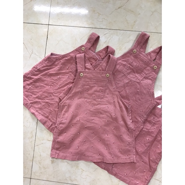 Yếm Bé Gái HM Chất Nhung Tăm Size 1-9m
