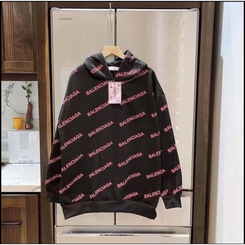 áo hoodie balen chữ hồng ảnh thật video