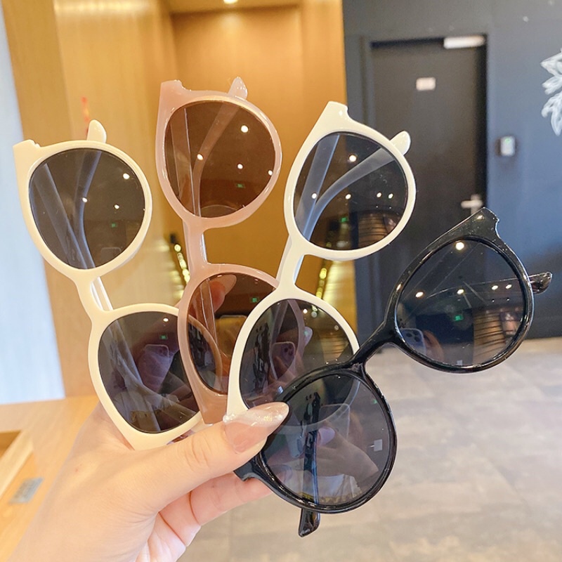 Kính Mát Gọn Tròn Chống Tia UV Nhiều Màu Sắc Phong Cách Hàn Quốc Phụ Kiện Thời Trang Dành Cho Nam Và Nữ