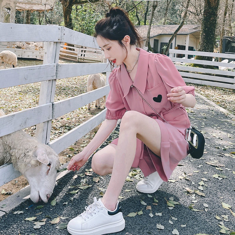 Bộ Áo Liền Quần Lưng Cao Ống Rộng Thời Trang Mùa Hè Mới Cho Nữ