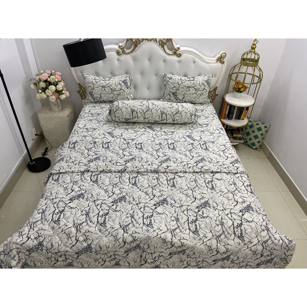 Bộ Drap kèm mền Thun Hàn Quốc ( 5 món } đủ size