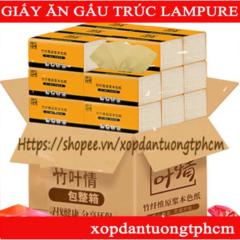 Giấy ăn Gấu Trúc hiệu Lampure ❤️ Khăn Giấy Siêu Dai, Hàng nội địa Trung (Thùng 30 Gói)