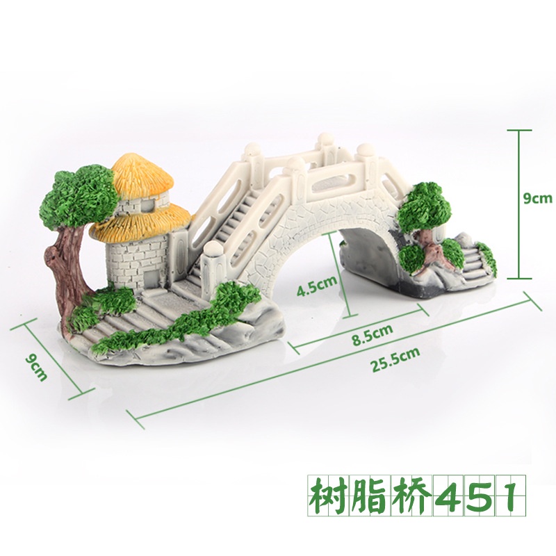 Mô Hình Cầu Gỗ Trang Trí Bể Cá