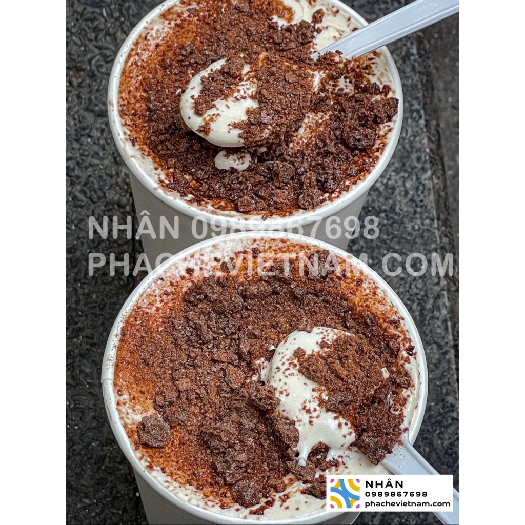 Vụn socola  dùng để rắc lên kem cheese, kem trứng