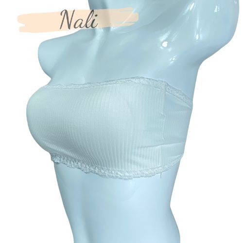 Áo bra tăm gân không dây dây cúp ngực , áo bra ngang viền ren NL012 | BigBuy360 - bigbuy360.vn