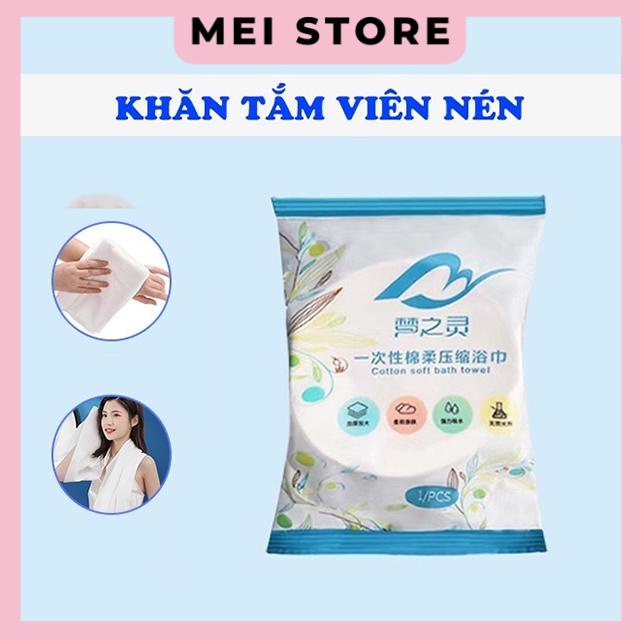 Khăn Tắm Nén Du Lịch Bằng Cotton Tiện Lợi Dùng Một Lần 70*140 cm
