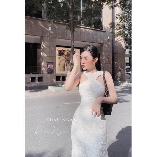 [Hàng Chuẩn] Váy Yếm Cổ Xoắn 3 Màu Sang Chảnh Có Ảnh Thật Kèm Video | BigBuy360 - bigbuy360.vn