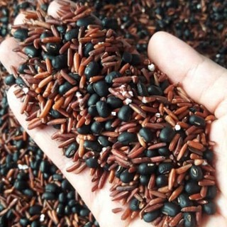 Combo 2kg trà gạo lứt mix đậu đen rang tay bếp củi