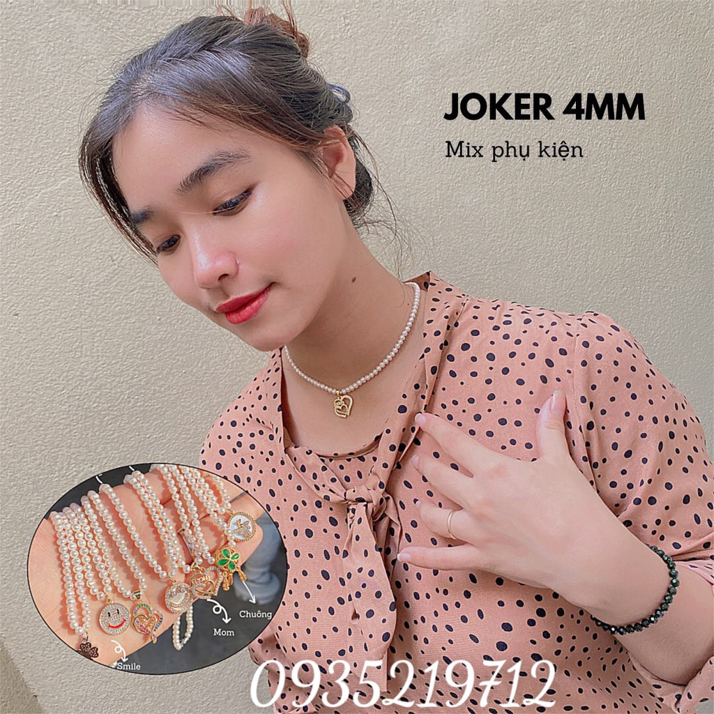 Vòng dây chuyền Jorker mix charm đa dạng kiểu charm thoải mái cho chị em lựa chọn, phù hợp với mọi lứa tuổi