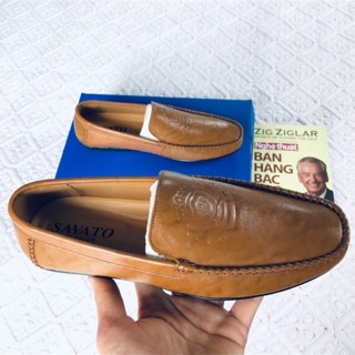 GIÀY LƯỜI,GIÀY MỌI NAM DA BÒ THẬT 100% (Làng Nghề Phú Xuyên) Tặng đón gót hoặc tất chân,MÀU NÂU