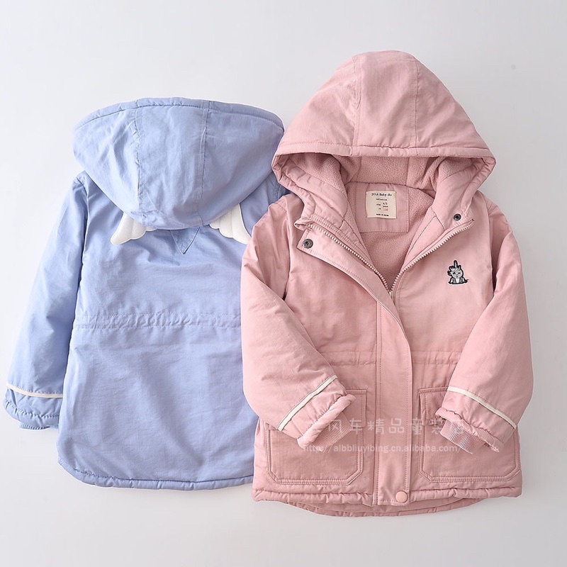 Áo khoác Parka bé gái💕FREESHIP💕 lót nỉ ấm áp xinh yêu