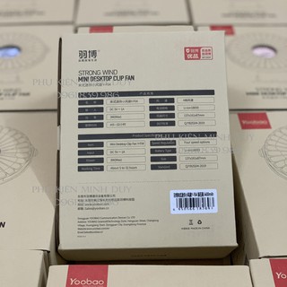 Quạt tích điện chính hãng Yoobao F04 6400mAh sử dụng liên tục lên tới 32h (Bảo hành 12 tháng) ❤