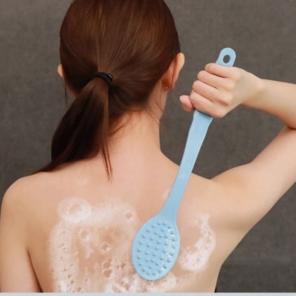 Bàn chải cọ tắm chà lưng massage tẩy tế bào chết body lông mềm cho da nhạy cảm muji nhật bản tặng kèm bông tắm