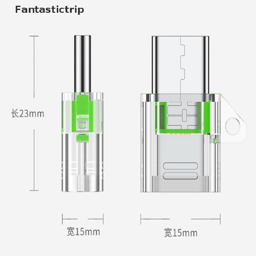Đầu Chuyển Đổi Micro Cái Sang Type-C 2 Trong 1 Chuyên Dụng Cho Điện Thoại Di Động