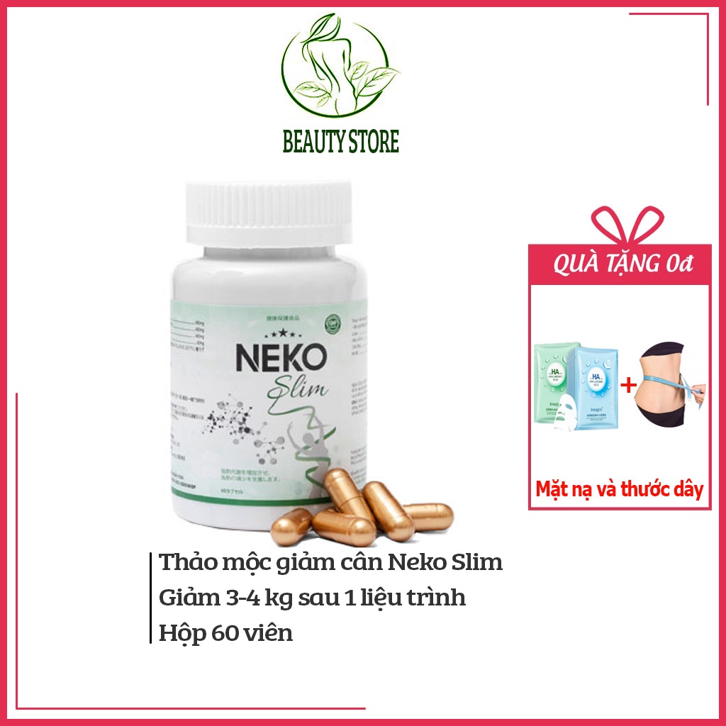 Giảm Cân NEKO SLIM Giảm cân Nhanh cấp tốc an toàn detox chính hãng Không Phải Thuốc Giảm Cân