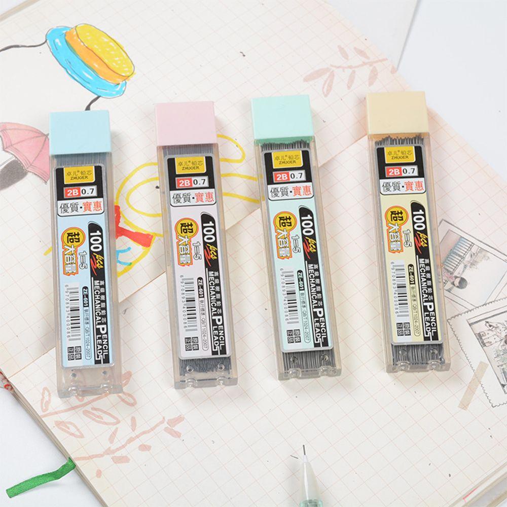 Hộp 100 Chì Graphite Thay Thế Tự Động Màu Cầu Vồng
