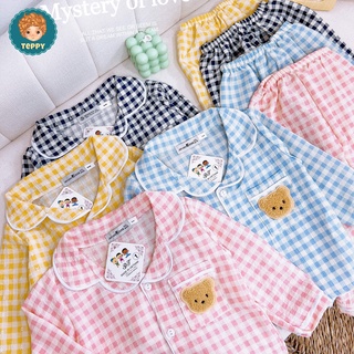 Đồ bộ mặc nhà cho bé pijama gấu