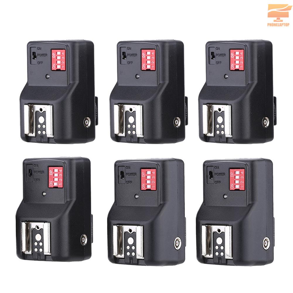 Lapt Andoer 16 Channel Wireless Remote Flash Trigger Set 1 Transmitter + 6 Receivers + SYNC Cord 30m/98.4ft Range Replacement for Canon Nikon Pentax Olympus Sigma Sunpak Vivitar Neewer TT560 Andoer AD-560II YongNuo Speedlite with Universal Hot Shoe