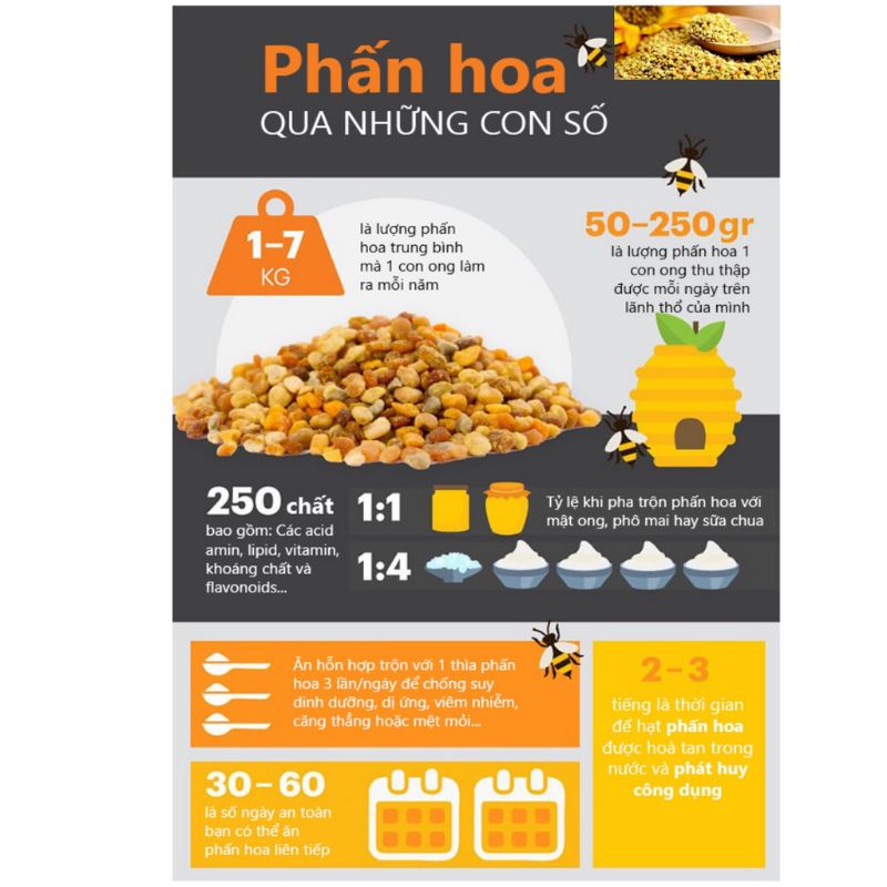 Phấn hoa rừng Đaklak tốt sức khỏe đẹp da 100gr