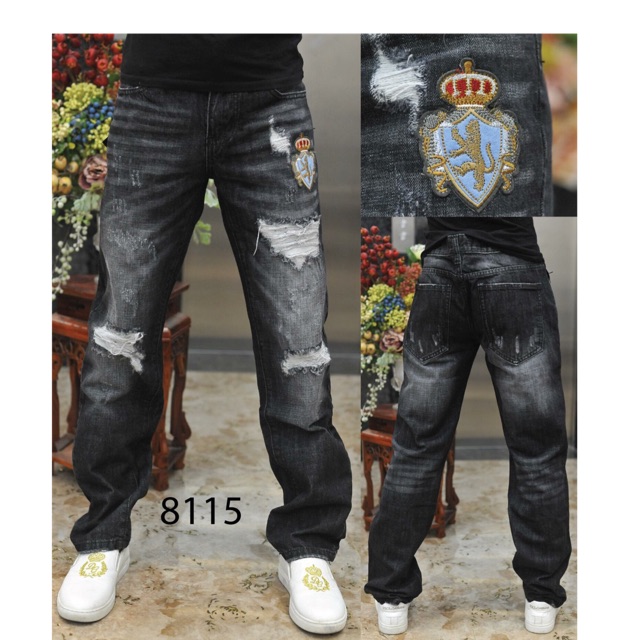 Quần jeans nam ống suông a1