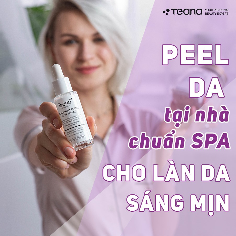 Serum Teana Blue Retinol Peel Da Căng Bóng Giảm Mụn, Làm Săn Chắc Mờ Thâm Nám Sẹo Và Trẻ Hoá Da 30ml