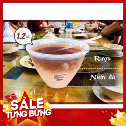 (Loại 1 size to).Bát đựng rượu ướp lạnh cao cấp tặng kèm gáo múc rượu AM