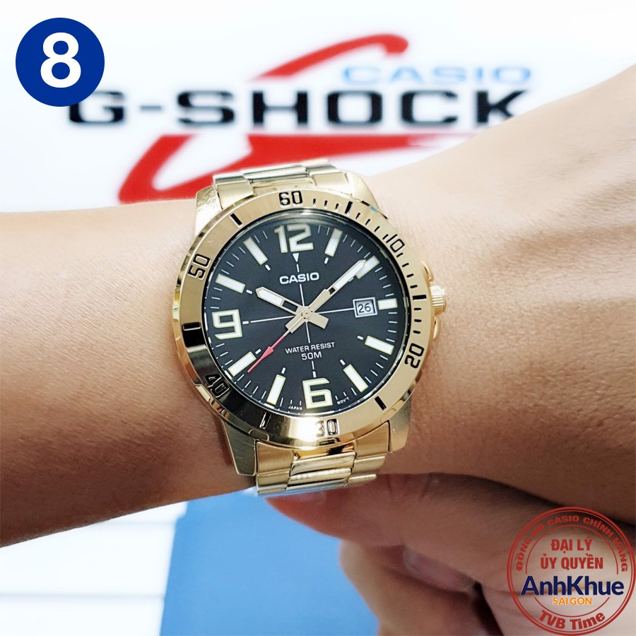 Đồng hồ nam dây kim loại Casio chính hãng Anh Khuê MTP-VD01 Series (45mm)
