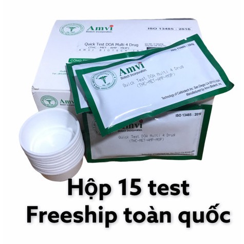 Bộ 5 que test ma túy / que thu ma tuy 4 chân Amvi - xét nghiệm ma túy tại nhà