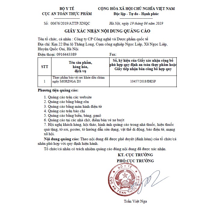 Dầu chùm ngây Moringa D3 [CHÍNH HÃNG] | Thế Giới Skin Care