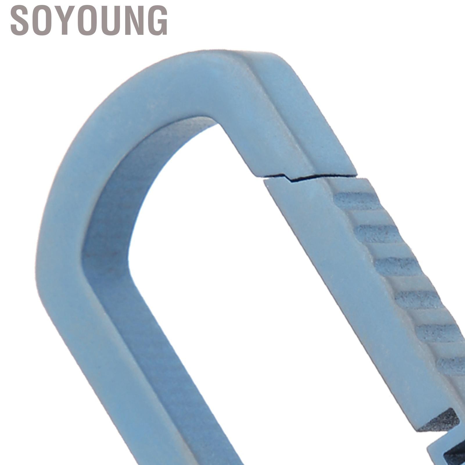 Soyoung Titanium Alloy Keychain Men's Waist Belt Buckle Outdoor Carabiner Hanging Key Ring