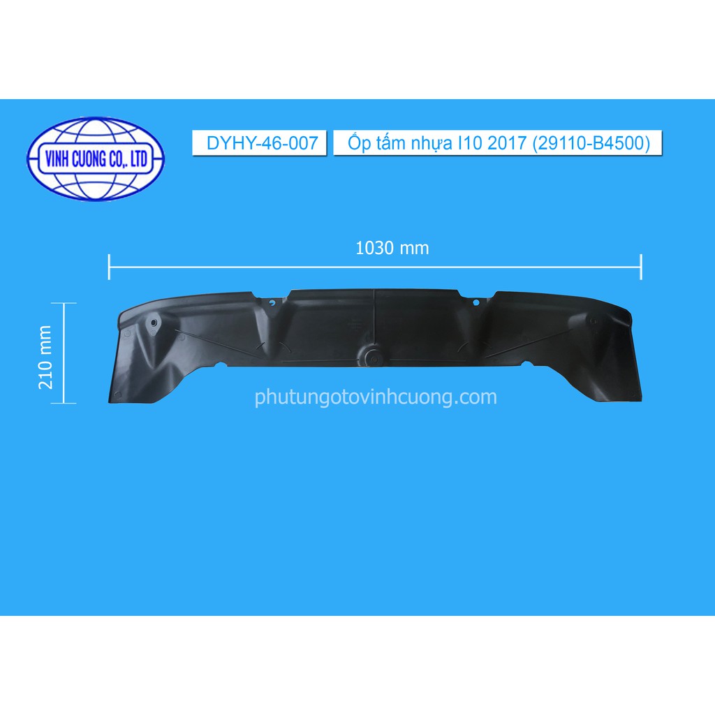 Chắn bùn động cơ Hyundai Grand I10 2017-2021