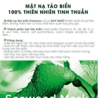 MẶT NẠ 100% TẢO BIỂN