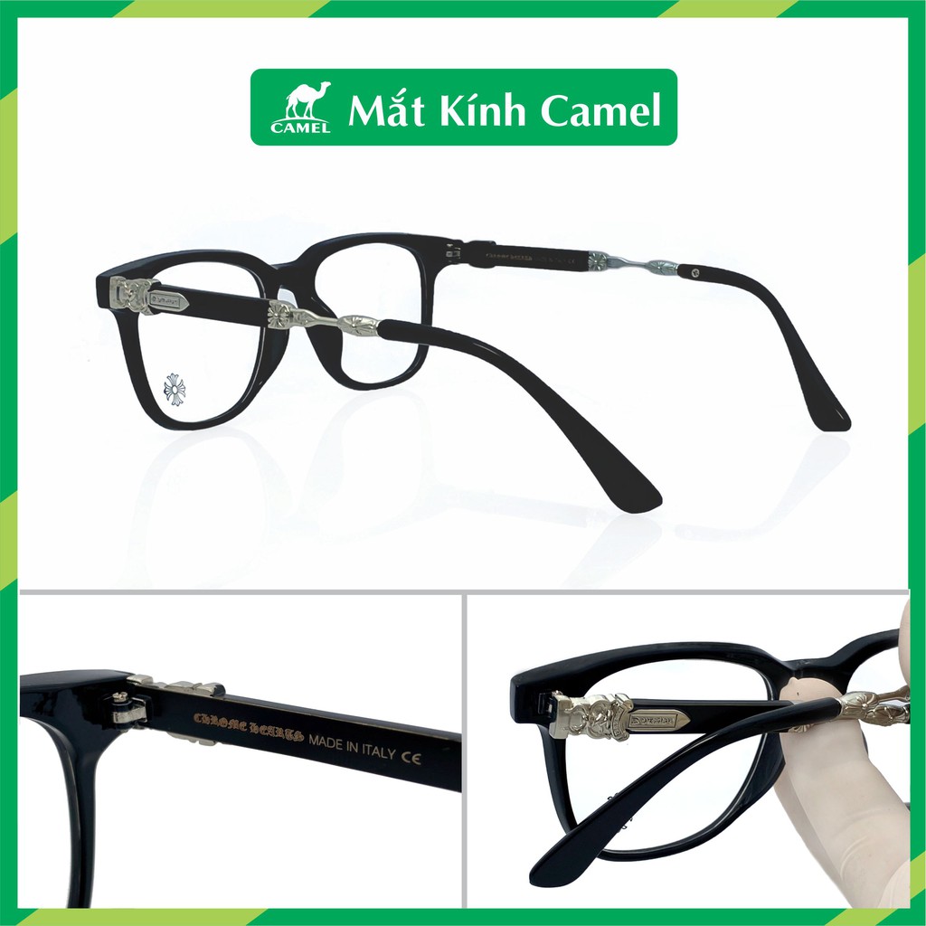 Kính mắt CH thời trang cao cấp Nam Nữ [Hot Trend] Gọng kính giả cận bạc | BigBuy360 - bigbuy360.vn