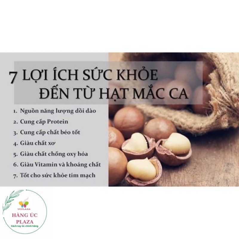 Hạt macca tách vỏ nội địa Úc bịch 225g kèm chìa khoá