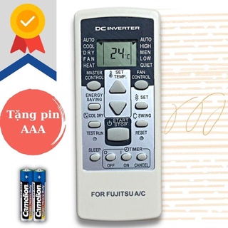 Điều khiển điều hòa Fujitsu Inverter 2 chiều tặng kèm pin AAA Camelion