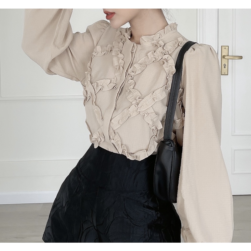 [BBSTORE'S] Áo Tay DÀI Phối Ren -A809