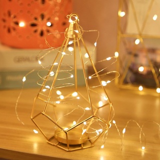 Dây đèn led đom đóm - đèn fairylight sẵn PIN chiều dài 1 mét (màu vàng nắng) 🐝
