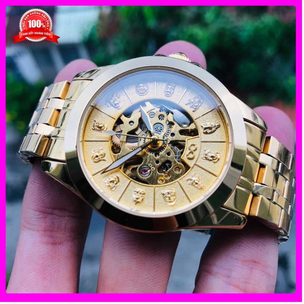 Đồng hồ cơ nam Tevise cơ lộ máy độc đáo, thiết kế chạy tự động full các kim nhỏ độc đáo, sang trọng [ Đồng Hồ Cơ ]