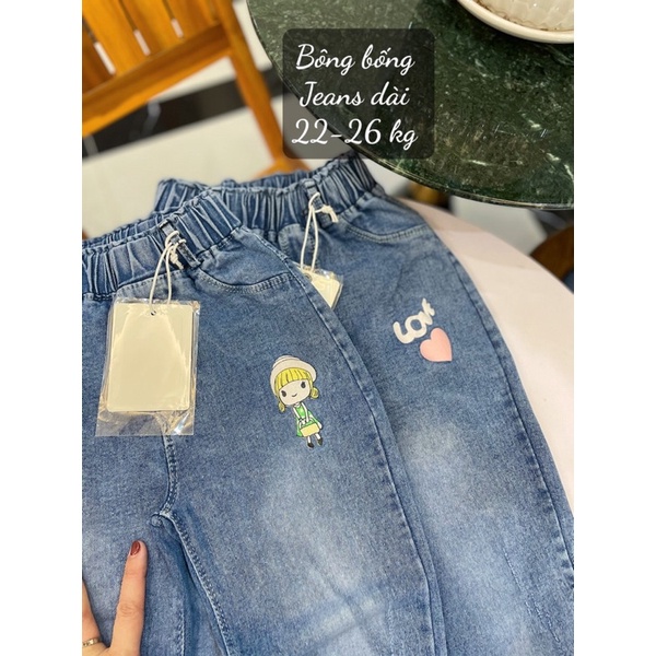 Quần jean ,bò mềm dài ,quần jean học sinh cho bé gái