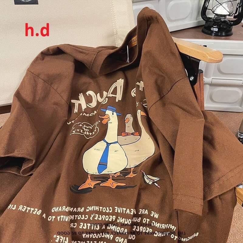 Áo thun Vịt Stho🦋 chất cotton mềm mịn🦋form thụng tay lỡ🦋dáng unisex🦋freesize nam nữ cá tính Hè