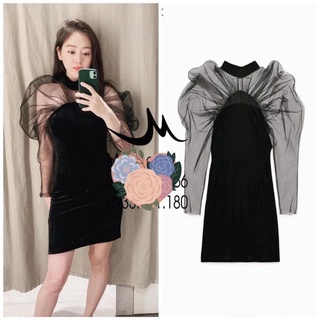 Váy body tay bồng