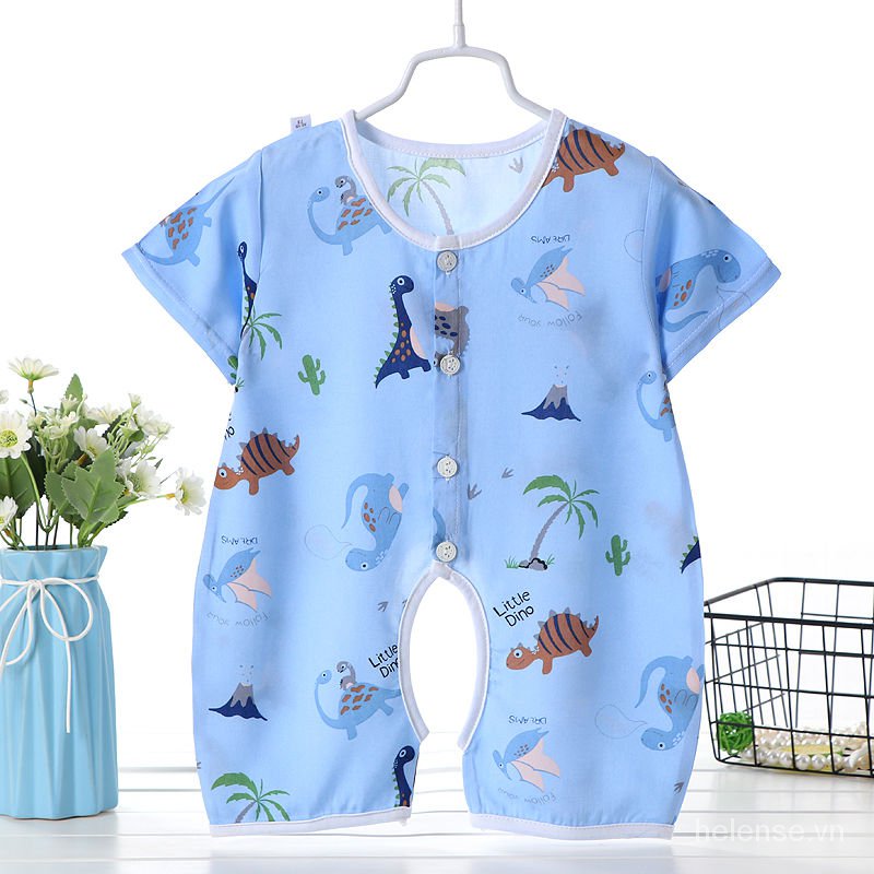 Áo Liền Quần Cotton Xinh Xắn Dành Cho Bé