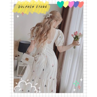 BIGSIZE Đầm midi hoa nhí bigsize