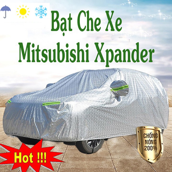 Bạt Phủ Ô Tô #Mitsubishi Xpander - CAO CẤP 3 LỚP Tráng Bạc Cách Nhiệt, Chống Nước, Chống Trộm Gương Hàng đẹp