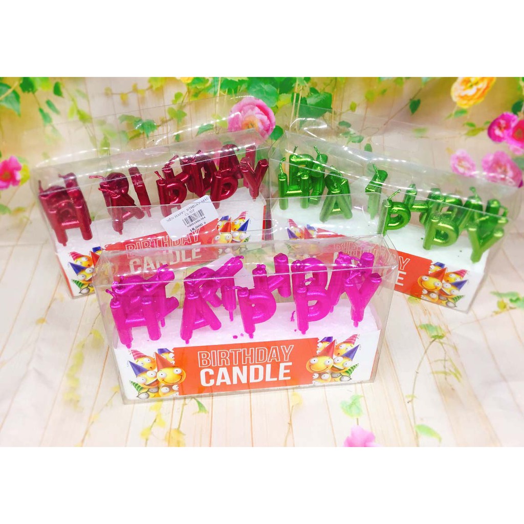 Nến Happy Birthday rời