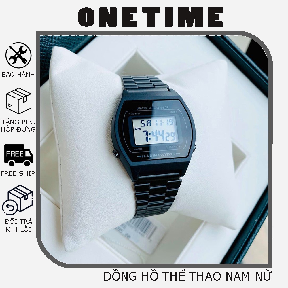 Đồng hồ nữ B640 vỏ thép không gỉ OneTime kiểu dáng thon gọn tiện ích, dễ phối đồ, casio nữ