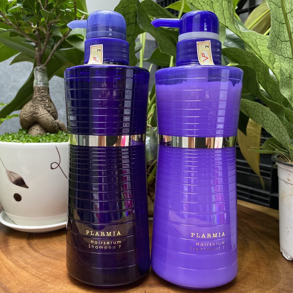 DẦU GỘI XẢ MILBON PLARMIA HAIRSERUM F 500ML