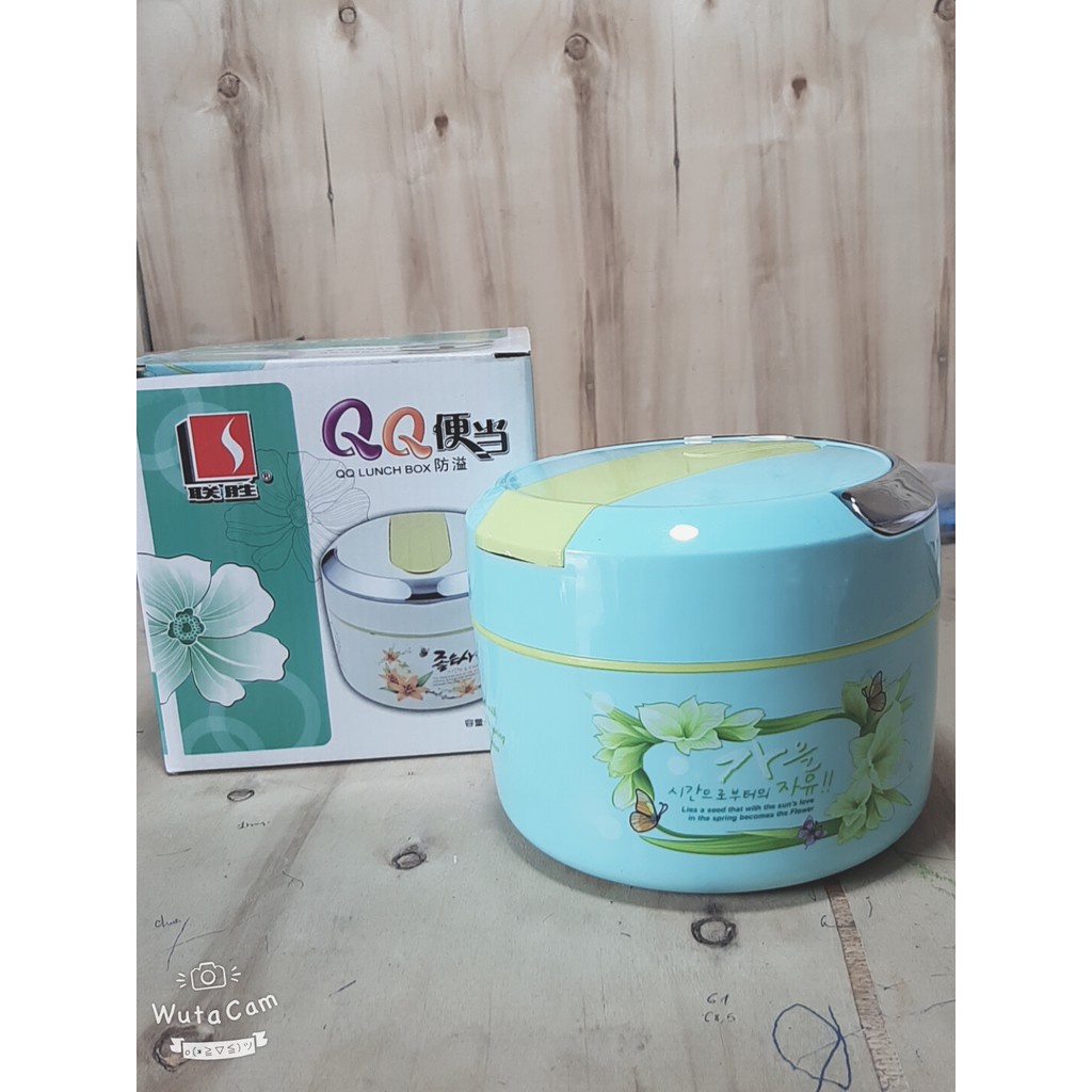 Cặp lồng giữ nhiệt QQ 1l 2 tầng thiết kế dễ thương làm từ inox cao cấp