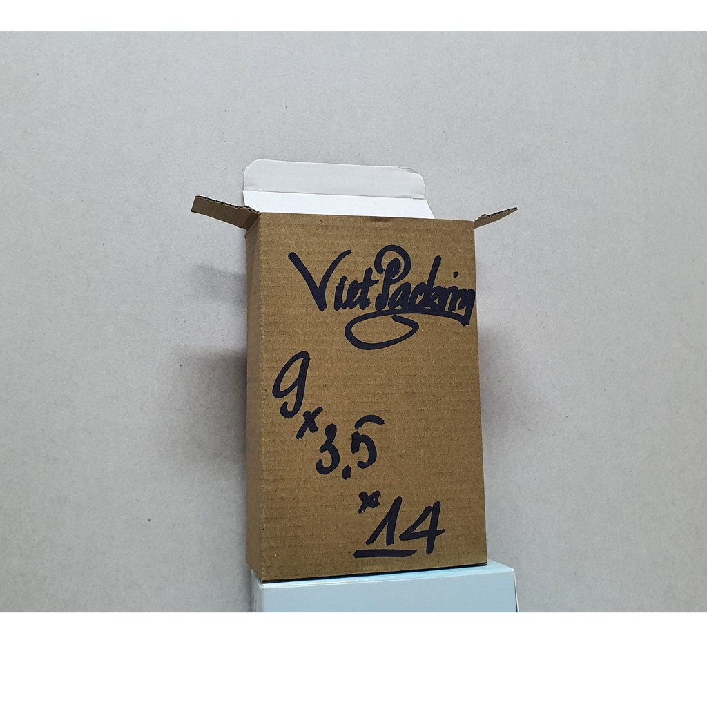 9x3,5x14 - 50 hộp carton nắp gài 2 đầu V019