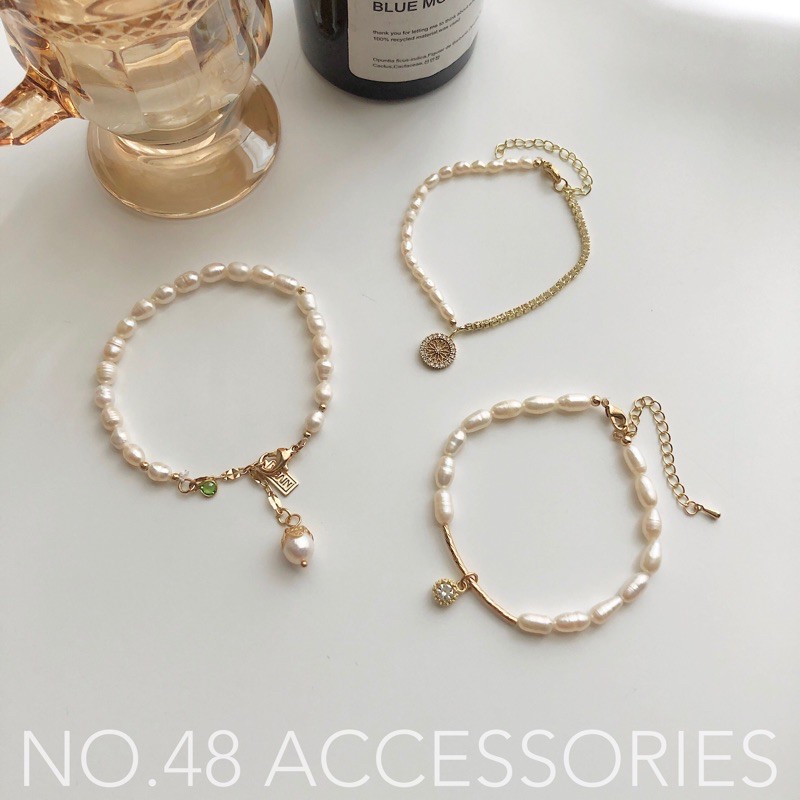 Vòng tay nữ lắc tay nữ ngọc nhân tạo NO.48 nhiều mẫu